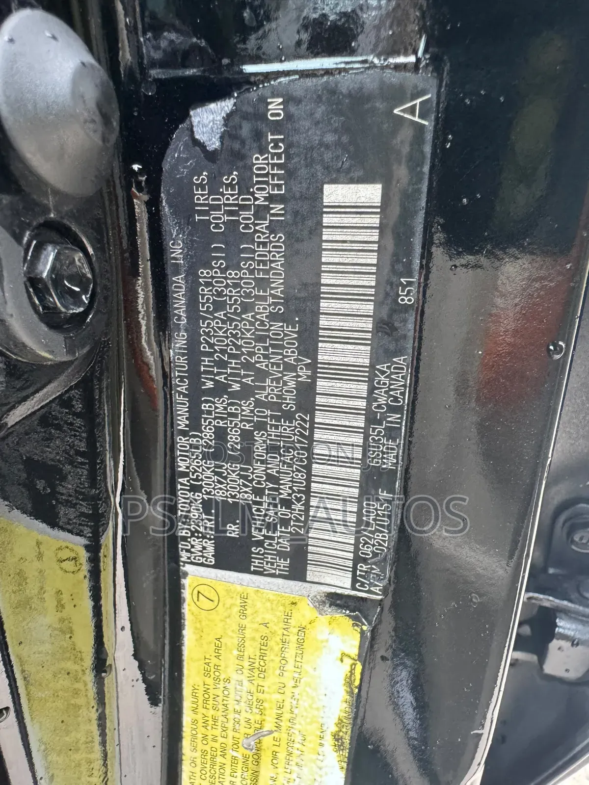 Lexus RX 350 2007 Black