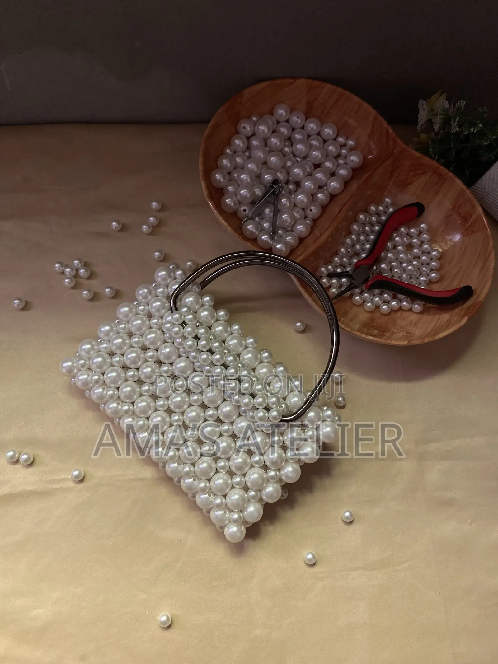 Pearl Beaded Bag