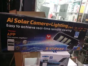 Ai Solar Street Light With 3 Lens Solar Camera CCTV 2 in 1 450watts