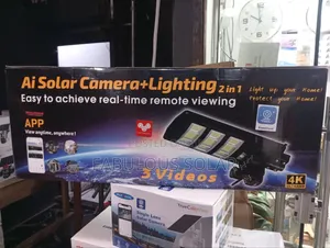 Ai Solar Street Light With 3 Lens Solar Camera CCTV 2 in 1 450watts