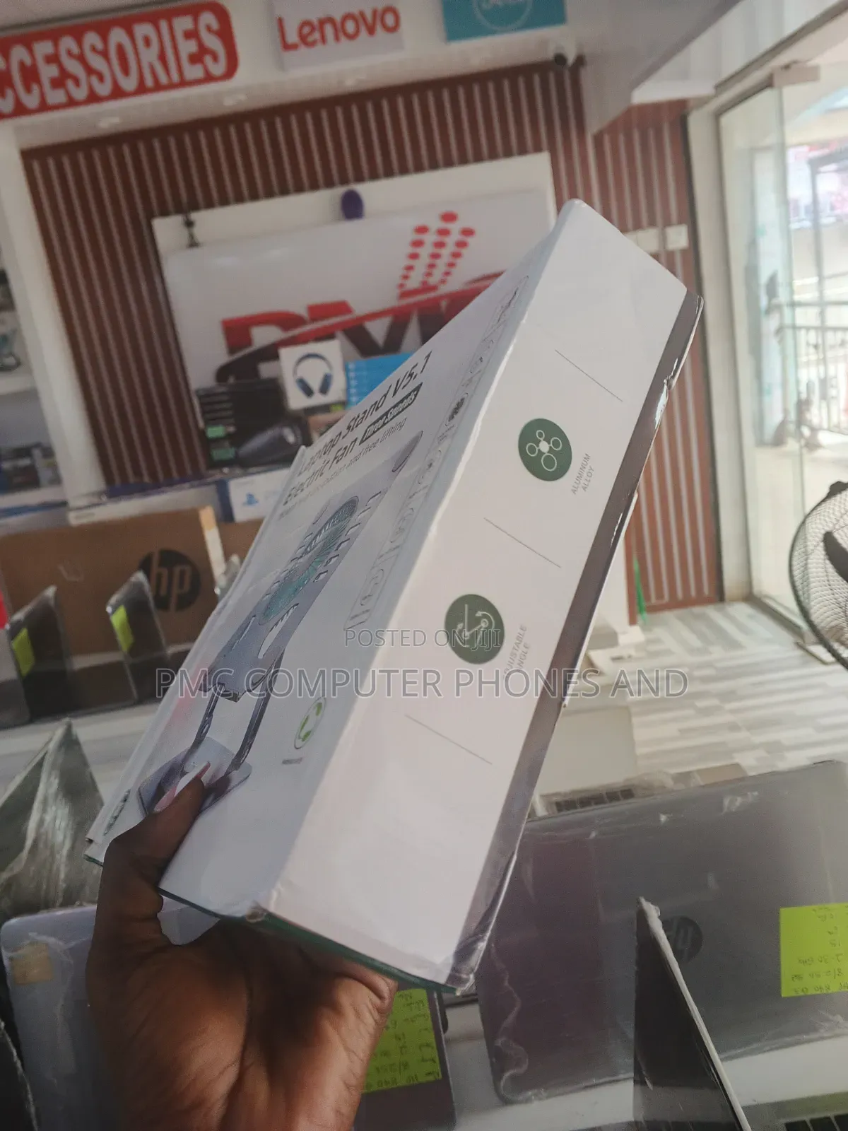 Laptop Stand With Electric Fan
