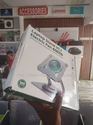 Laptop Stand With Electric Fan