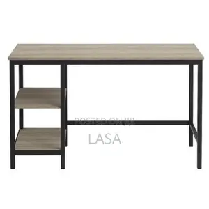 Modern Study Desk With Open Shelves