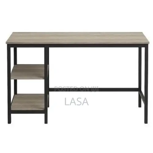 Modern Study Desk With Open Shelves