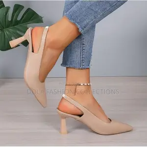Women’s Elegant Pointed Toe Slingback Heels Office Party Shoes