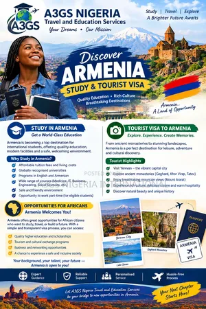 Armenia Study and Tourist Visa