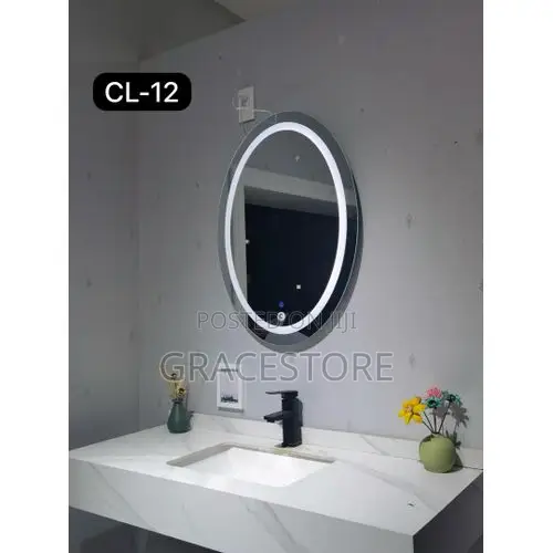 Oval Led Mirror 3 Lights- 50x70cm