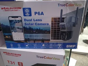 V380 Dual Lens Solar Camera P6A (2 Lens Solar Camera)worldvision