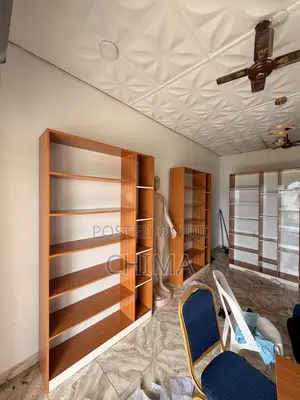 Cloth Shelves and Wooden Rails