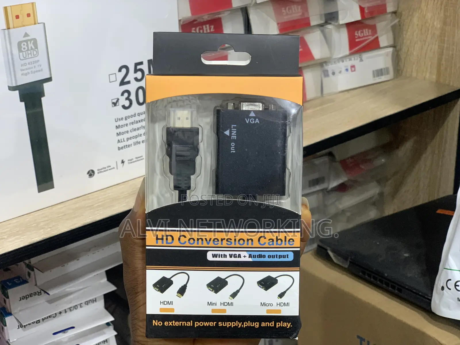 HD Conversion Cable With VGA + Audio