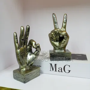 Antique Peace Sign Figurine