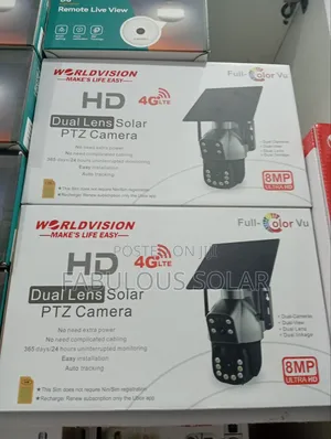 Dual Lens Solar PTZ Camera (Worldvision)