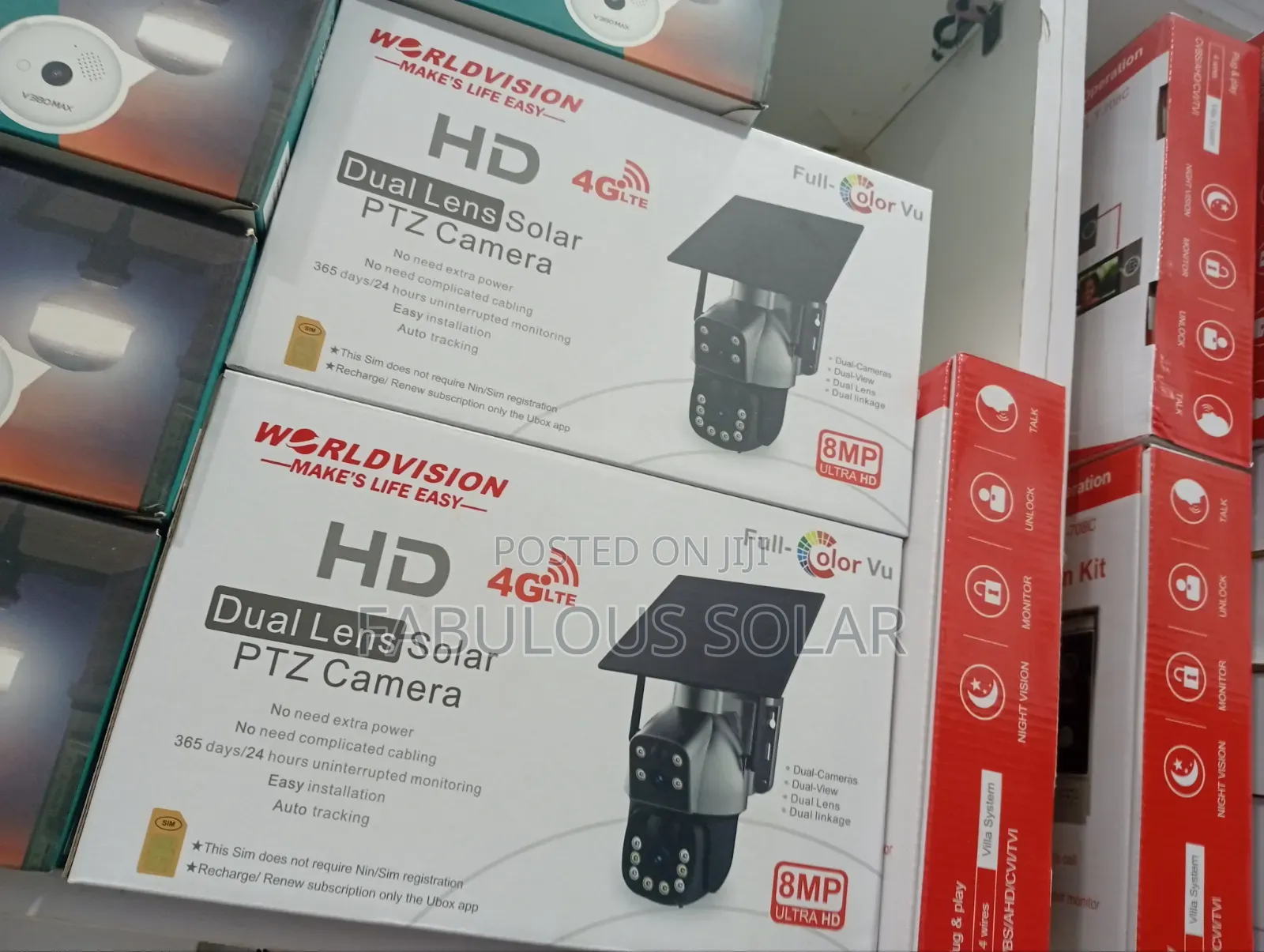 Dual Lens Solar PTZ Camera (Worldvision)