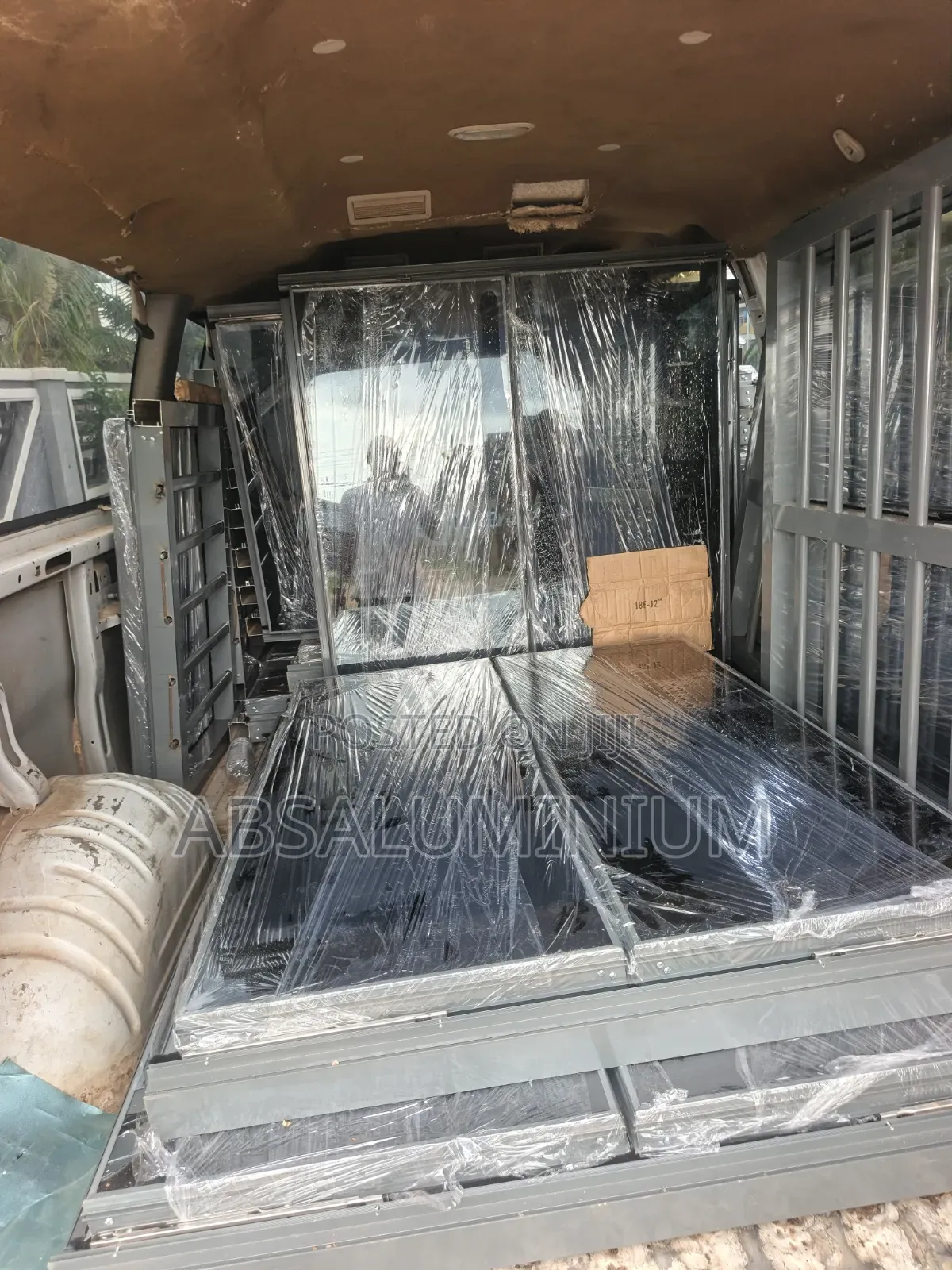Aluminium Frameless Window With Burglary and Net