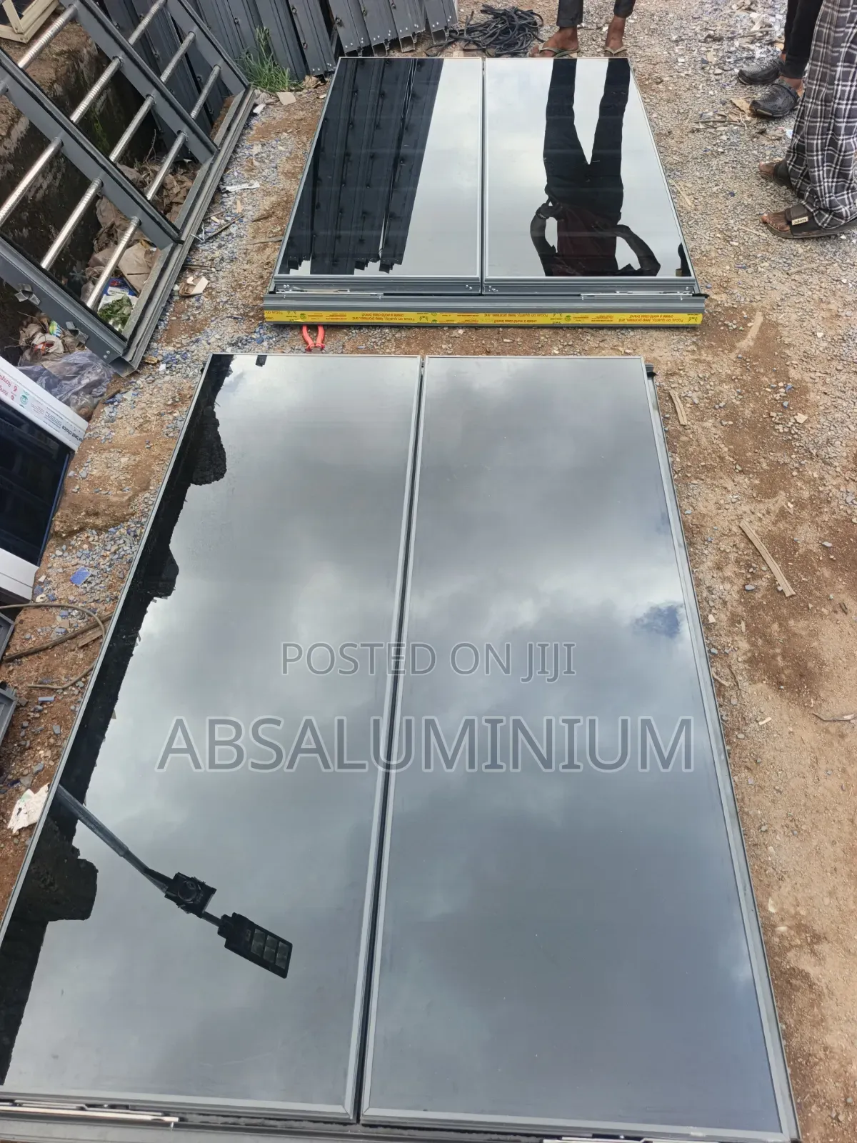 Aluminium Frameless Window With Burglary and Net