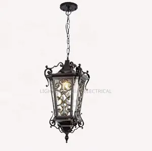 Vintage Style Exterior/Interior Cast Aluminum Patio Porch Drop Light