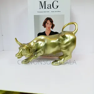 Antique Bull Resin Figurines