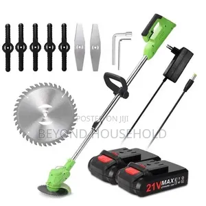 21V Electric Lawn Mower Grass Cutter Cordless Handheld Lawn Mower Set