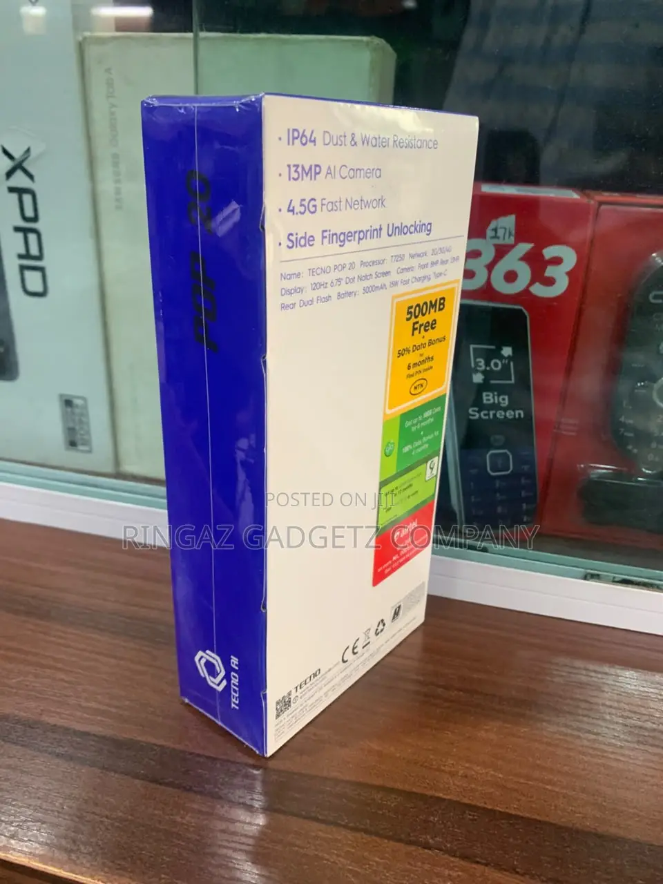 New Tecno Pop 20 128 GB Black