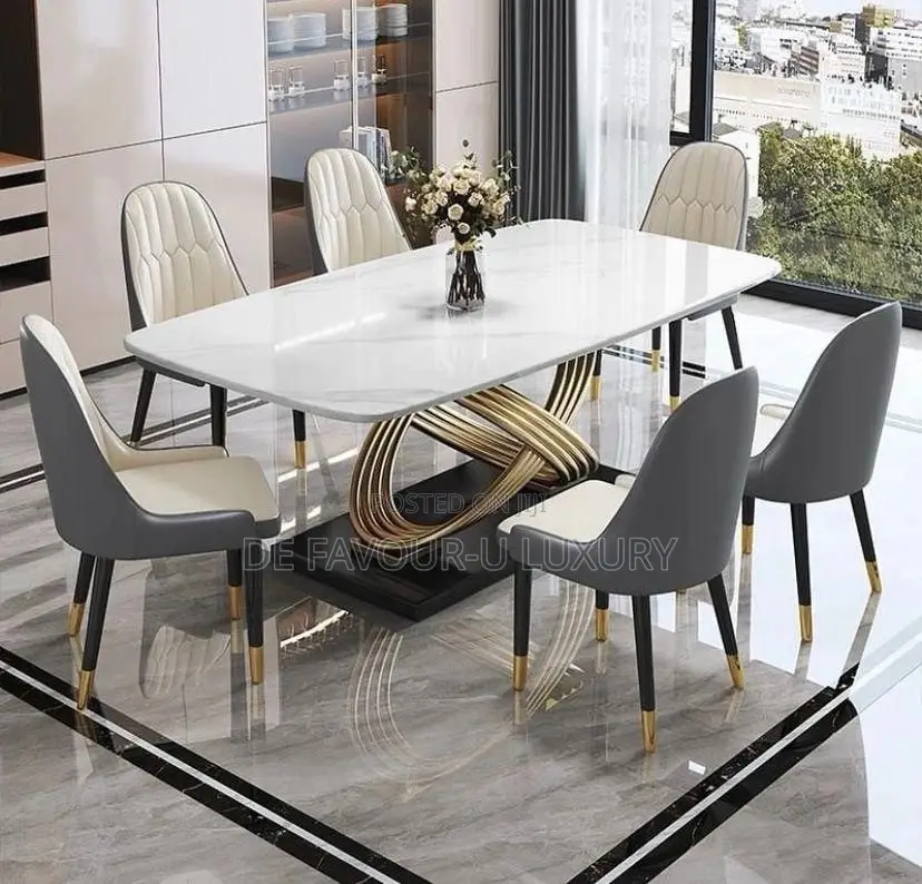 Dining Table by 6 Chairs