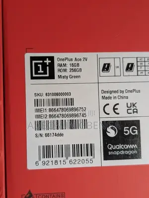 New OnePlus Ace 2V 256 GB Gray