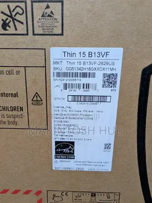 New Laptop MSI GF65 Thin 10UE 16GB Intel Core i5 SSD 512GB