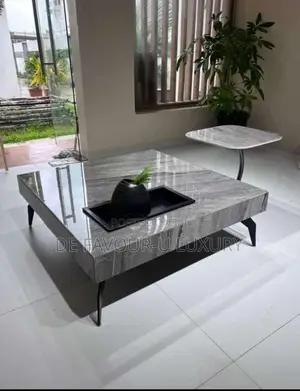 Marble Center Table and Side Stool