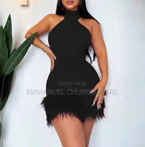 Ladies Black Sleeveless Dress