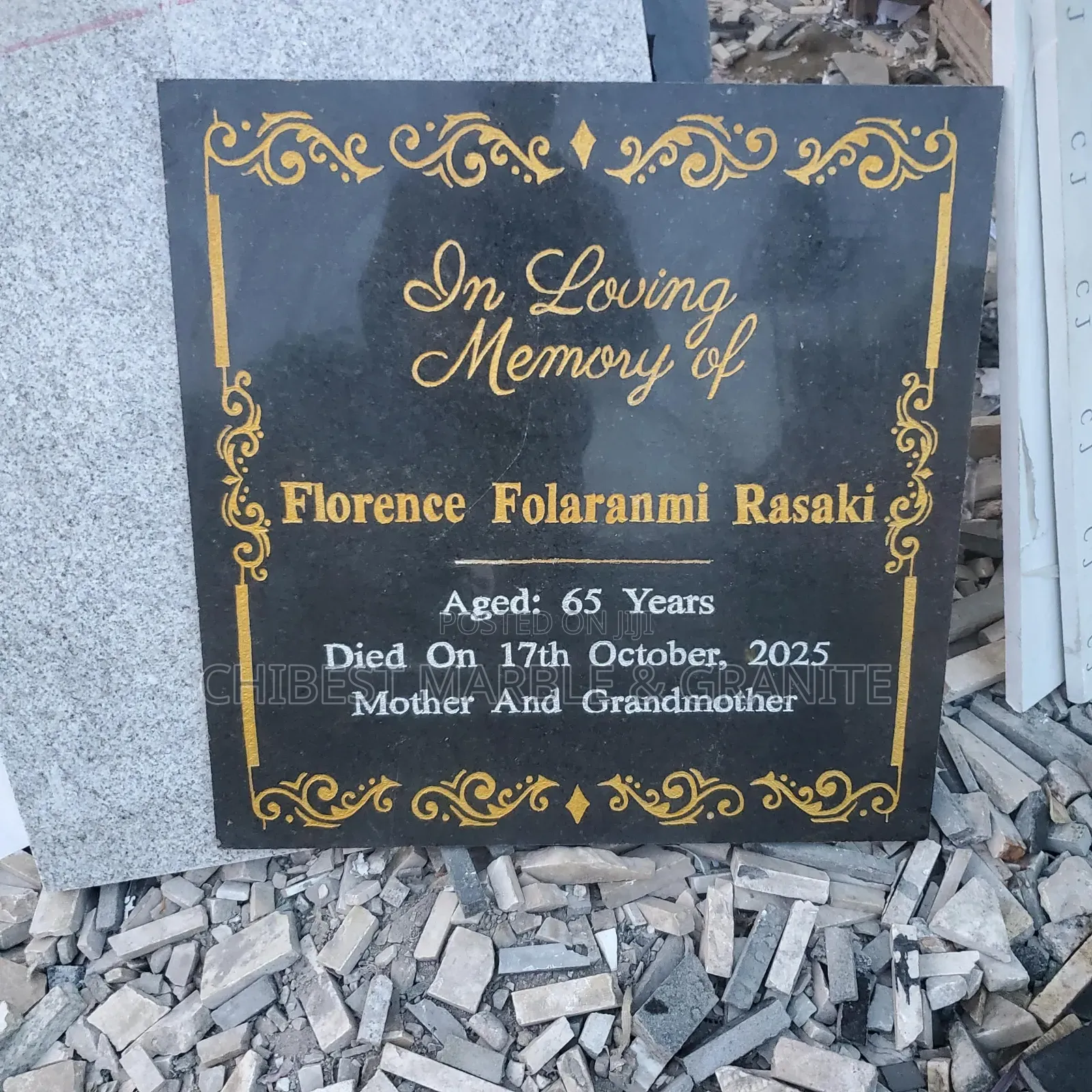 Marble Engraving Writing