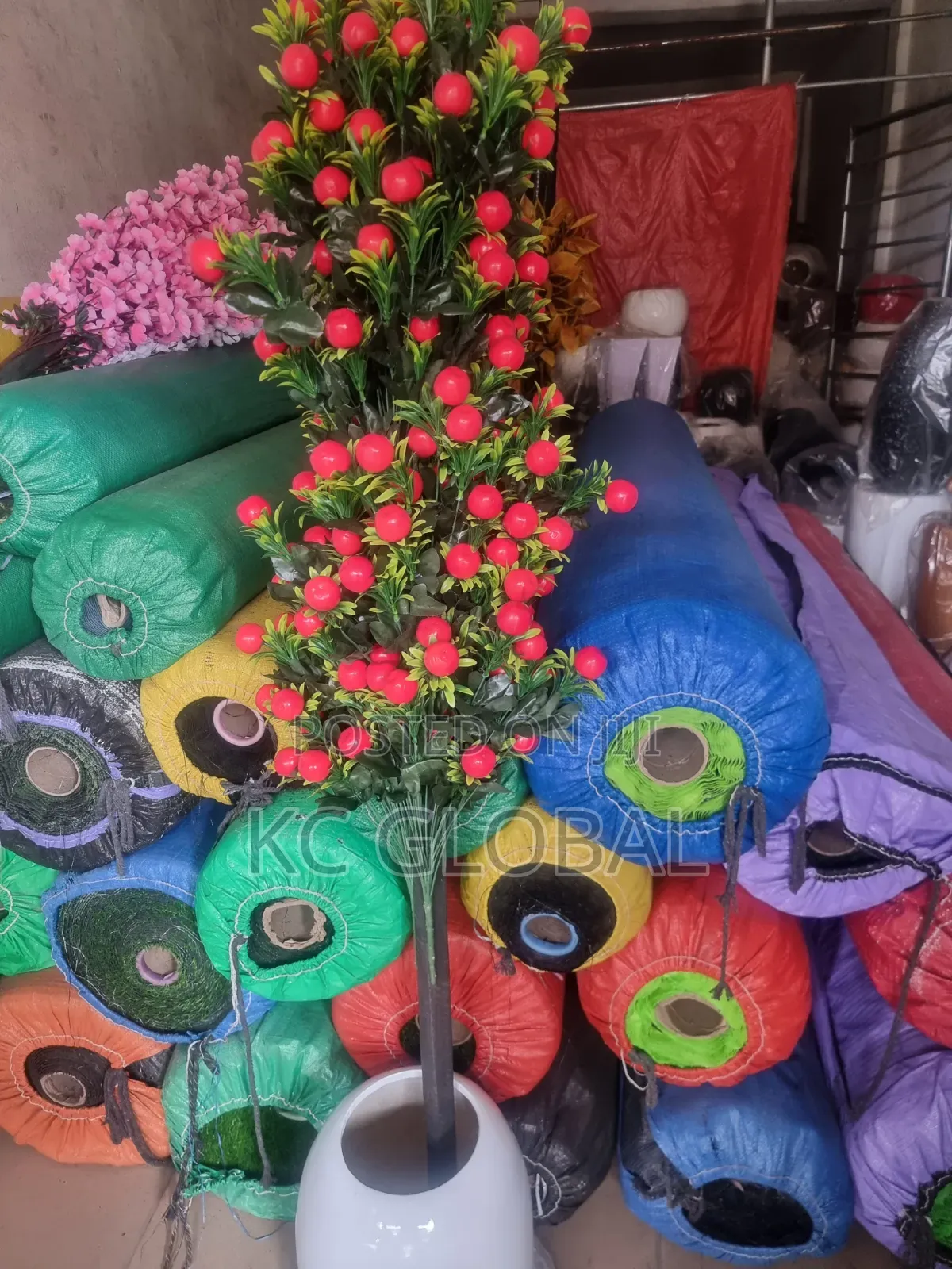 Outdoor and Indoor Artificial Flower and Vase
