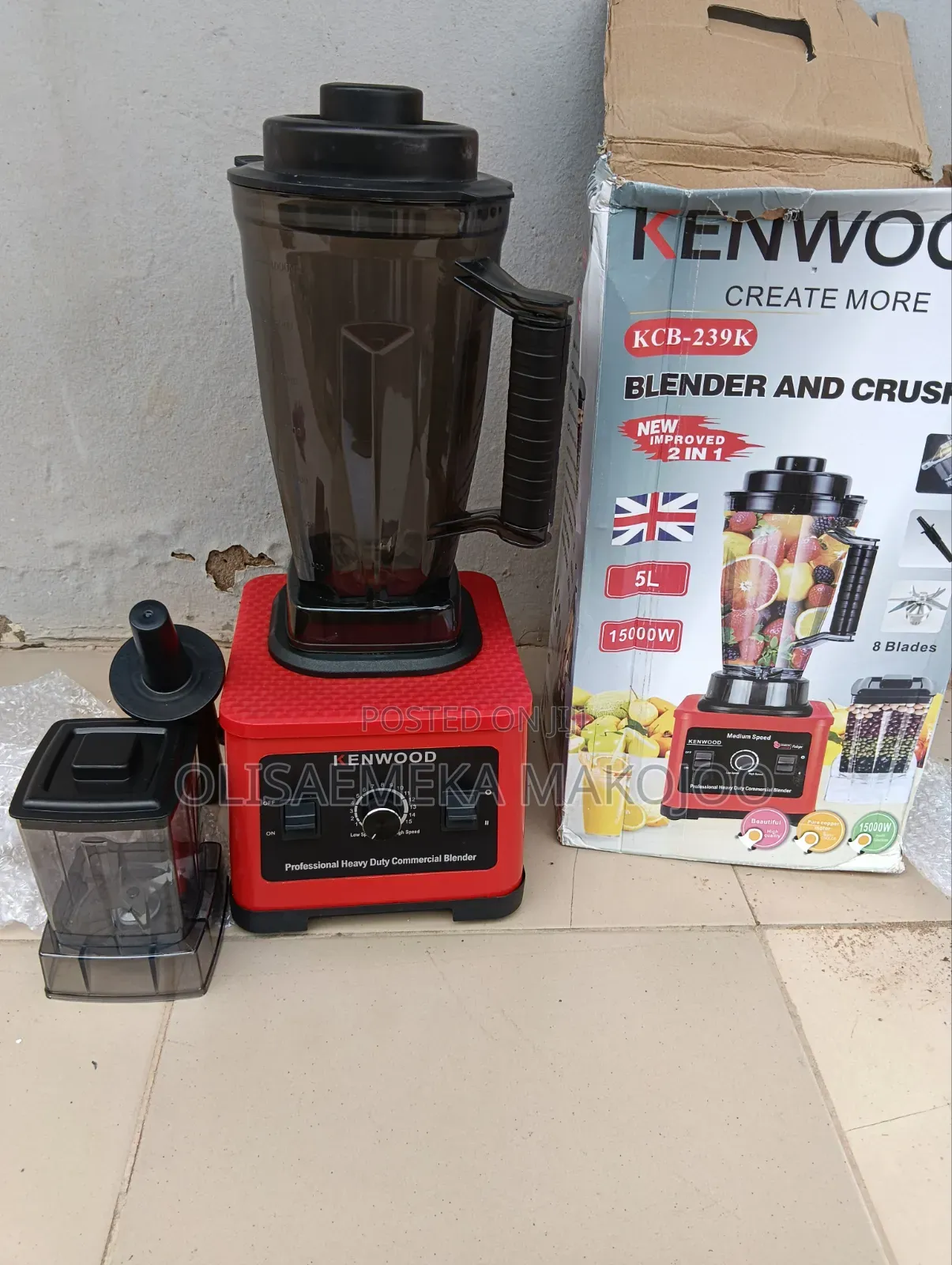 5L Capacity Industrial Blender Double Cups