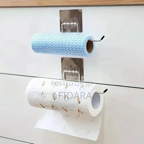 Tissue Holder With Adhesive Or Under Cabinet Tissue Holder