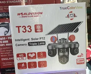 Intelligent Solar PTZ Camera With Triple Lens,