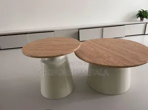 Accent Style Modern Wooden Top Center Table
