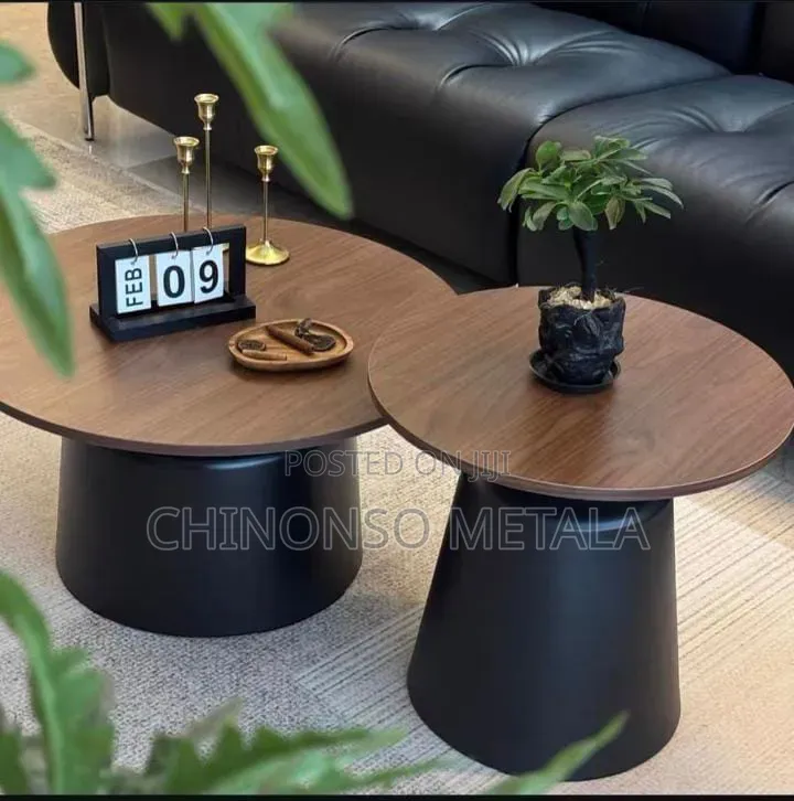 Accent Style Modern Wooden Top Center Table