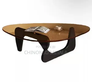 Tempered Glass Accent Style Modern Center Table