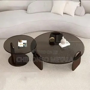 Tempered Glass Accent Style Modern Center Table