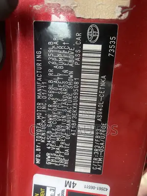 Toyota Camry 2011 Red