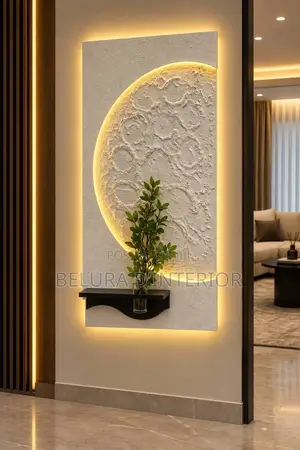 3d Moon Design Wall Art