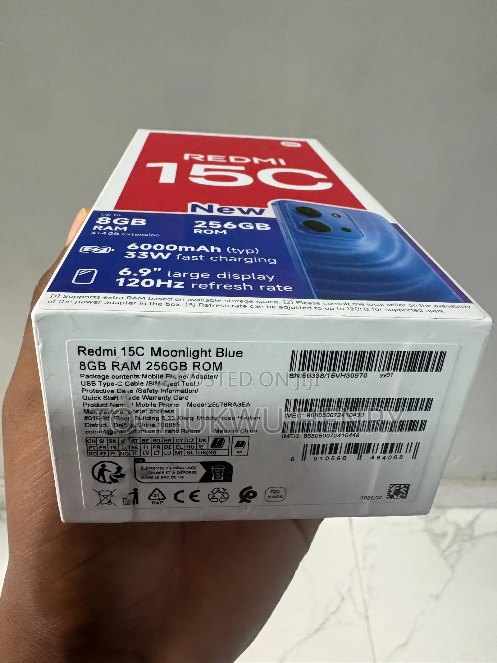 New Xiaomi Redmi 15C 256 GB Blue