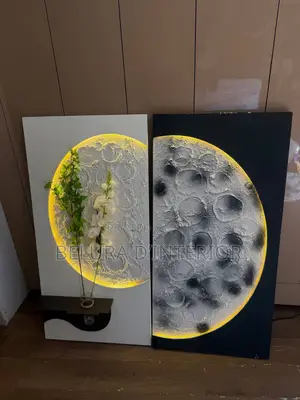 3d Moon Design Wall Art