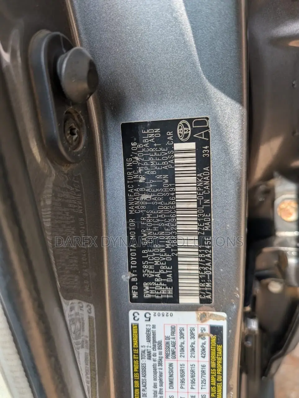 Toyota Corolla LE 2006 Gray