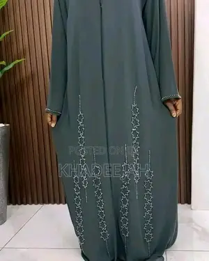 Handmade Beaded Abaya /Luxury Chippon Abaya Made in Kaduna