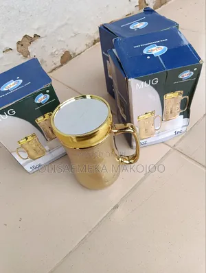 Golden Mug With Mirror on Top
