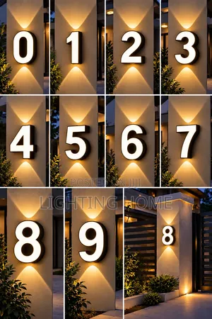 Led Numbers Wall Light