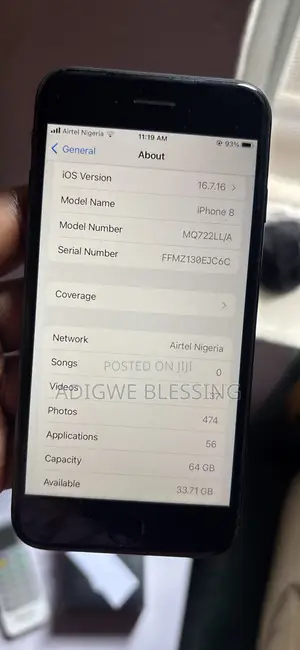 Apple iPhone 8 64 GB Black