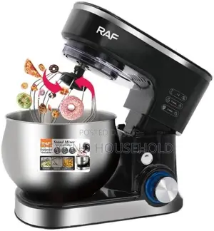 RAF 400W 5.0L Stainless Steel Stand MixerModel R.6675 6 Speeds 3in1