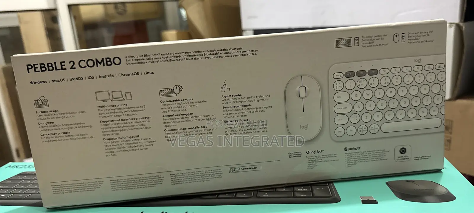 Logitech Pebble 2 Combo Wireless and Bluetooth Keyboard and Mouse