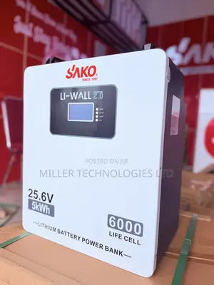 SAKO 24V 5kWh Wall-Mounted Lithium Battery – Li-Wall Series