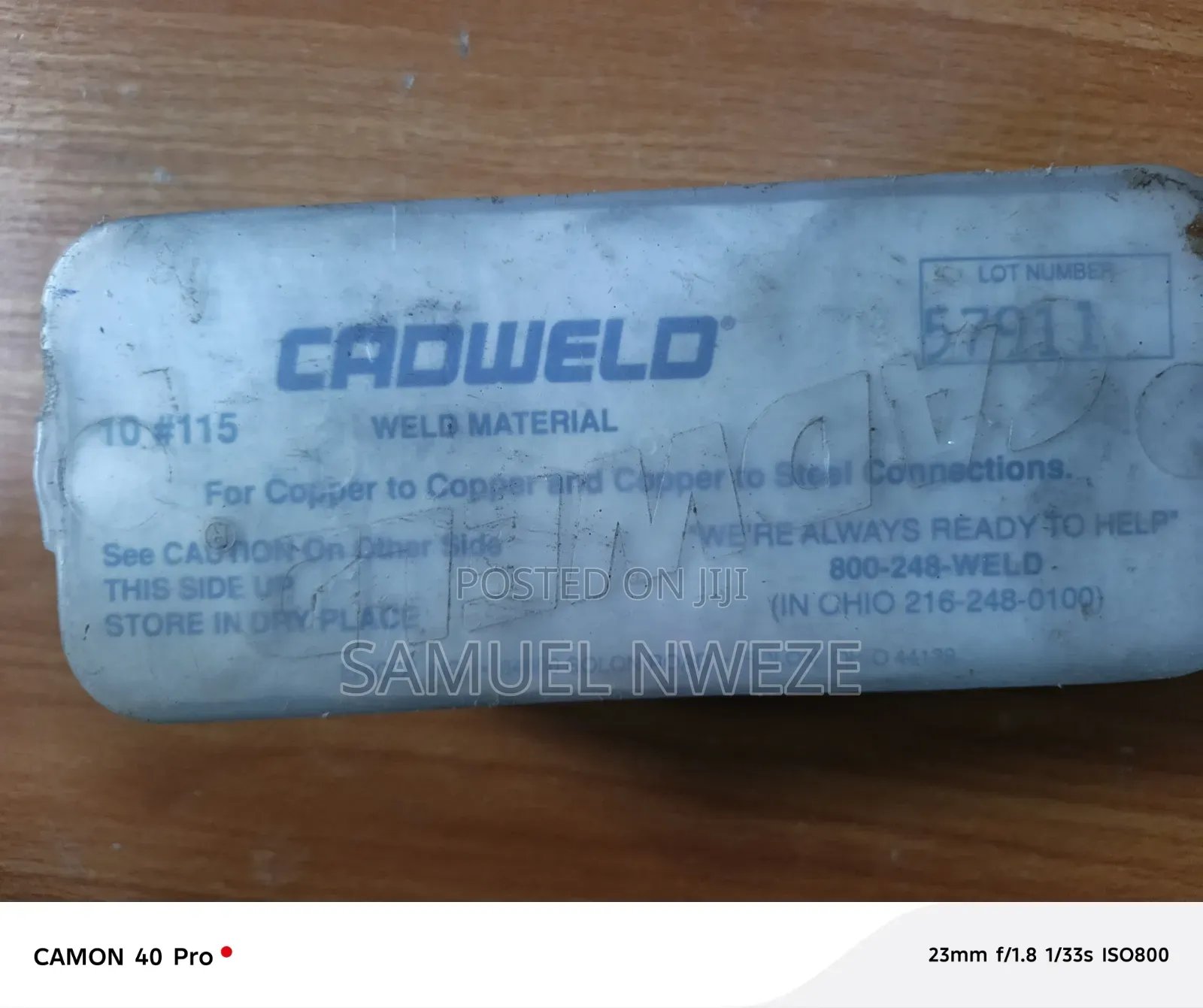 Card Weld Powder